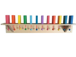 Тактильно-развивающая панель "Разноцветное домино" 12 штук)