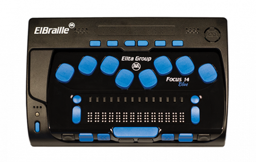 Портативный компьютер с вводом/выводом шрифтом Брайля и синтезатором речи «ElBraille-W14J G2»