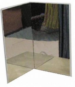 Комплект  из двух акриловых зеркал для воздушнопузырьковой  трубки